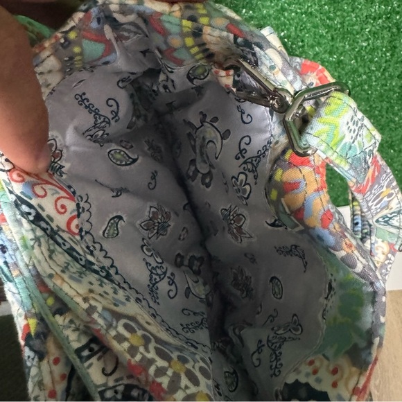 Vera Bradley Green and Blue Crossbody Bag with Paisley Design - Picture 5 of 7
